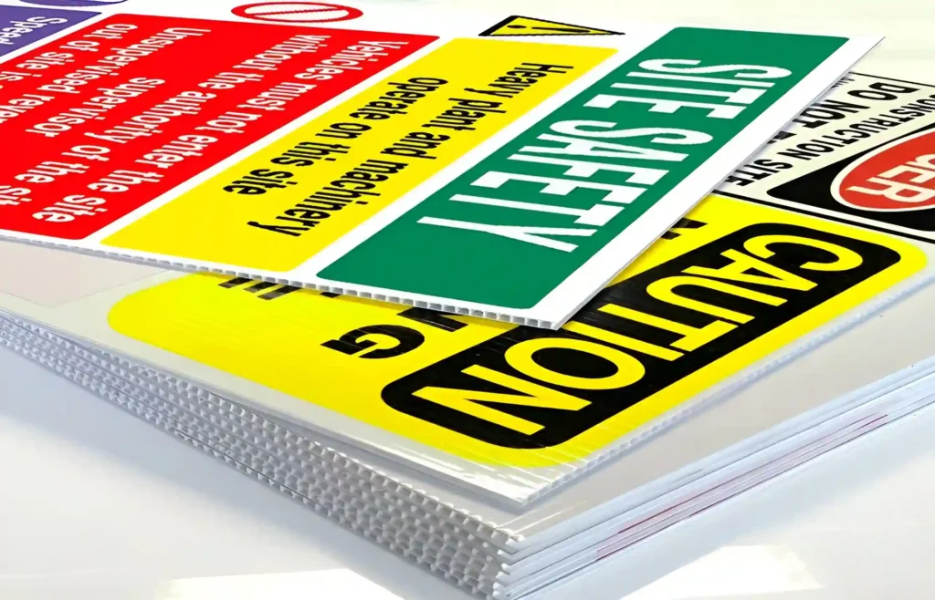Correx Board Printing: Why Choose Correx Board Printing? 3 Corrrex Signs With Print