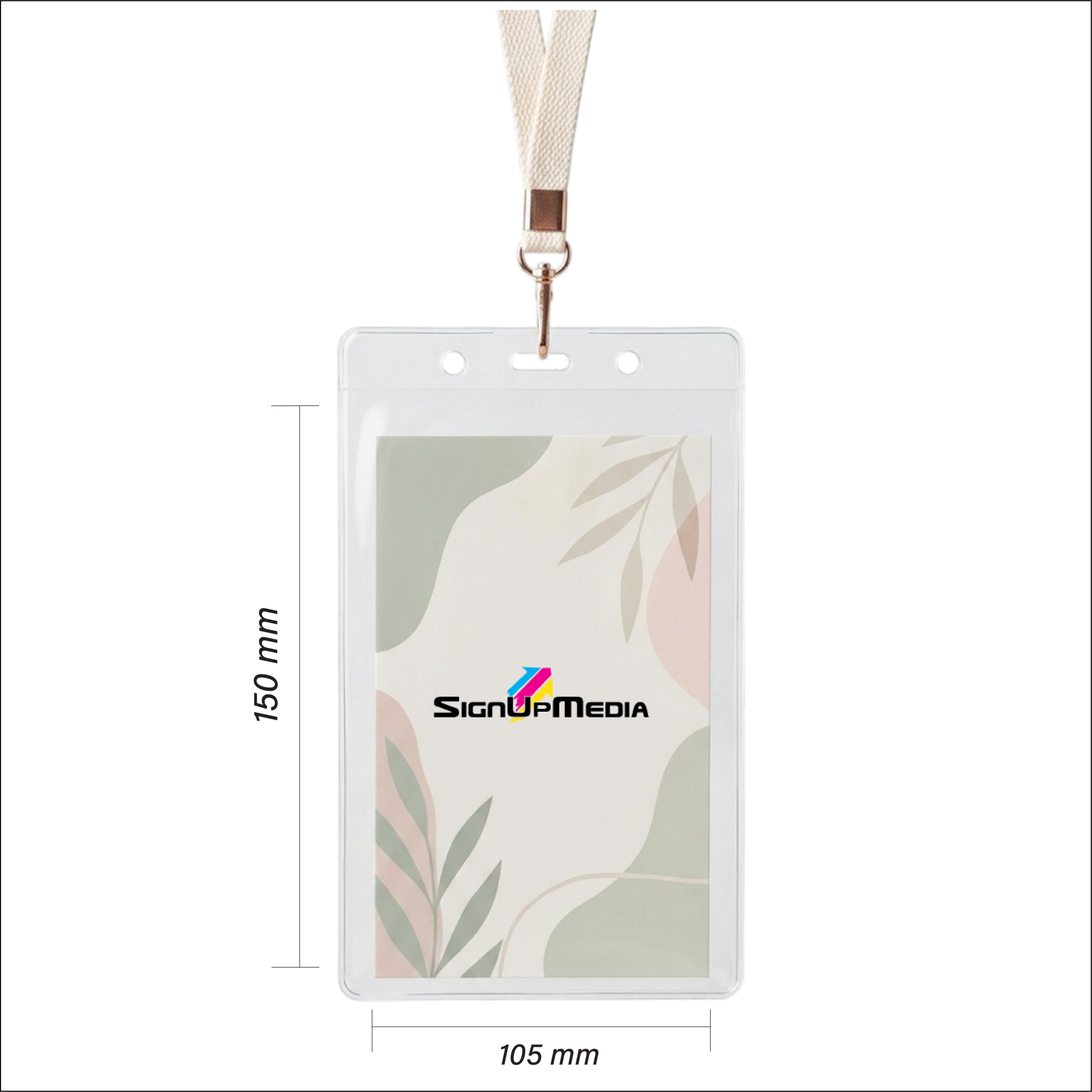 A6 Lanyard Pouch 150×105 Portrait - Image 3